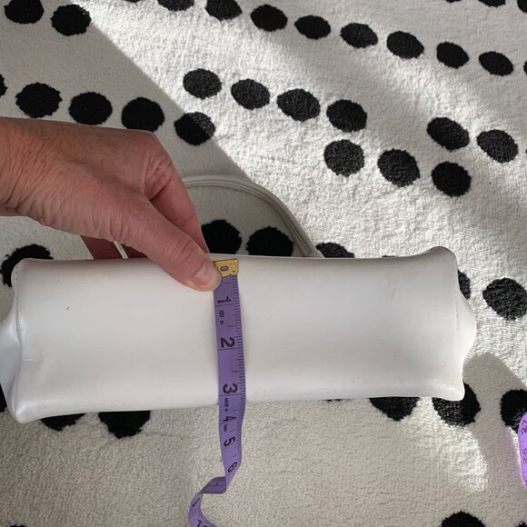 Vintage 50s Vinyl Faux Leather Top Handle Shoulder Bag Retro Handbag Purse - Picture 12 of 15